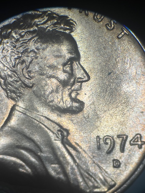 Lincoln-Mémorial--Cent-1974-D-Die--Clash-?
